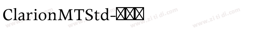 ClarionMTStd字体转换