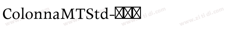 ColonnaMTStd字体转换