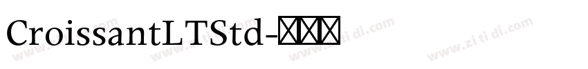 CroissantLTStd字体转换
