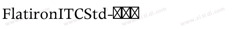 FlatironITCStd字体转换