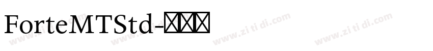 ForteMTStd字体转换