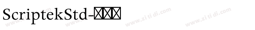 ScriptekStd字体转换