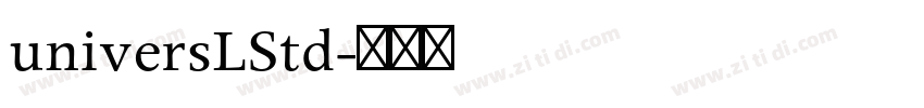 universLStd字体转换