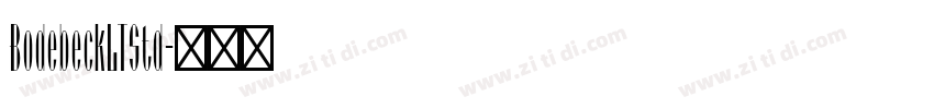 BodebeckLTStd字体转换
