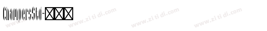 ChampersStd字体转换