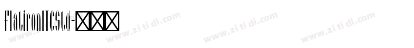 FlatironITCStd字体转换