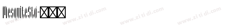 MesquiteStd字体转换