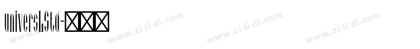 universLStd字体转换