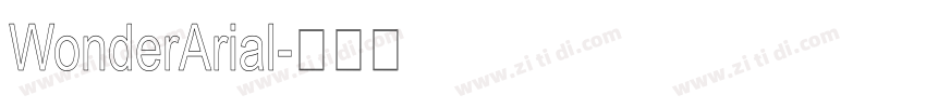WonderArial字体转换