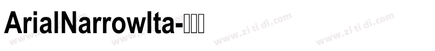 ArialNarrowIta字体转换