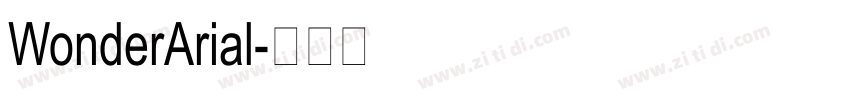 WonderArial字体转换