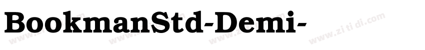 BookmanStd-Demi字体转换