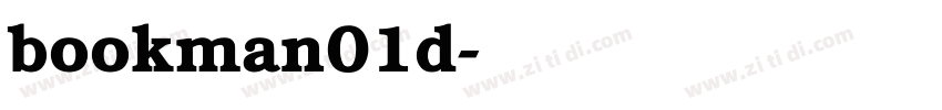 bookman01d字体转换