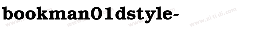 bookman01dstyle字体转换