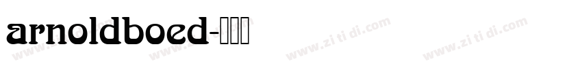 arnoldboed字体转换