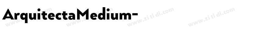 ArquitectaMedium字体转换