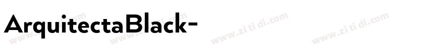 ArquitectaBlack字体转换