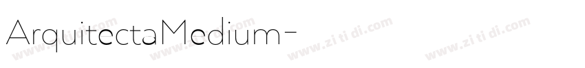 ArquitectaMedium字体转换