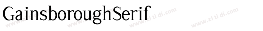 GainsboroughSerif字体转换