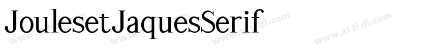 JoulesetJaquesSerif字体转换