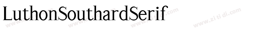 LuthonSouthardSerif字体转换