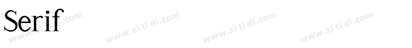 Serif字体转换