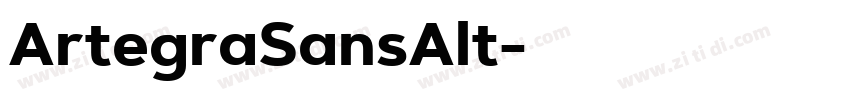 ArtegraSansAlt字体转换