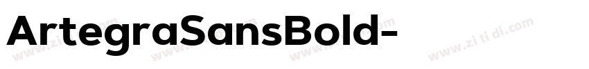 ArtegraSansBold字体转换
