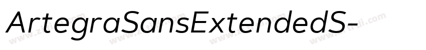 ArtegraSansExtendedS字体转换