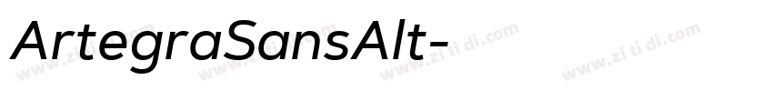 ArtegraSansAlt字体转换