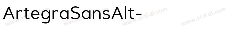 ArtegraSansAlt字体转换
