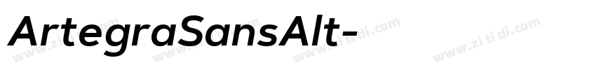 ArtegraSansAlt字体转换
