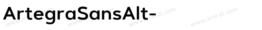 ArtegraSansAlt字体转换