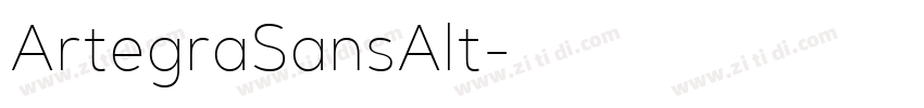 ArtegraSansAlt字体转换
