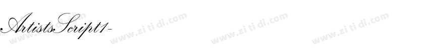 ArtistsScript1字体转换 ArtistsScript1字体转换