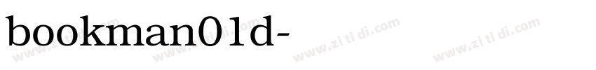 bookman01d字体转换