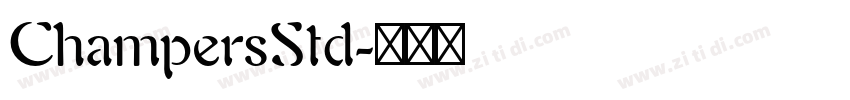 ChampersStd字体转换