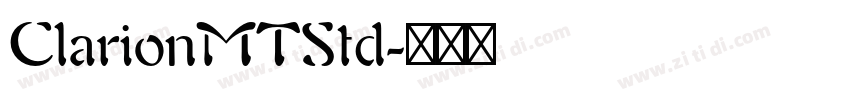 ClarionMTStd字体转换