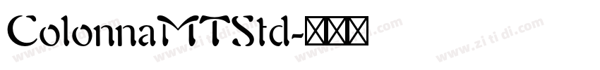 ColonnaMTStd字体转换