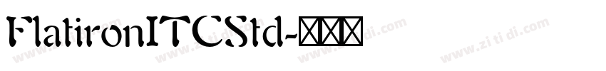 FlatironITCStd字体转换