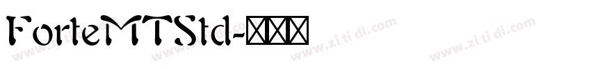 ForteMTStd字体转换