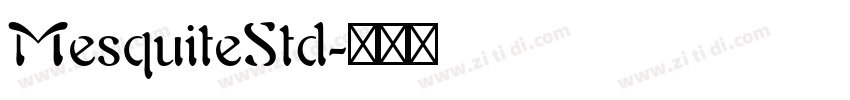 MesquiteStd字体转换