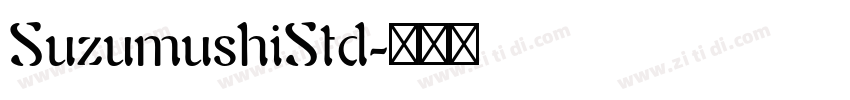 SuzumushiStd字体转换