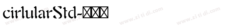 cirlularStd字体转换