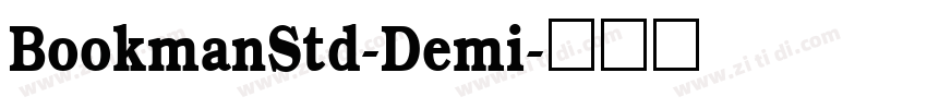 BookmanStd-Demi字体转换