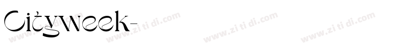 Cityweek字体转换