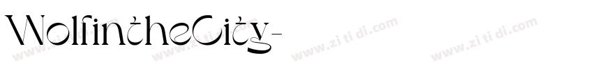 WolfintheCity字体转换