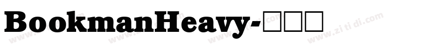 BookmanHeavy字体转换