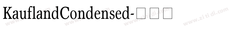 KauflandCondensed字体转换