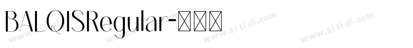 BALQISRegular字体转换